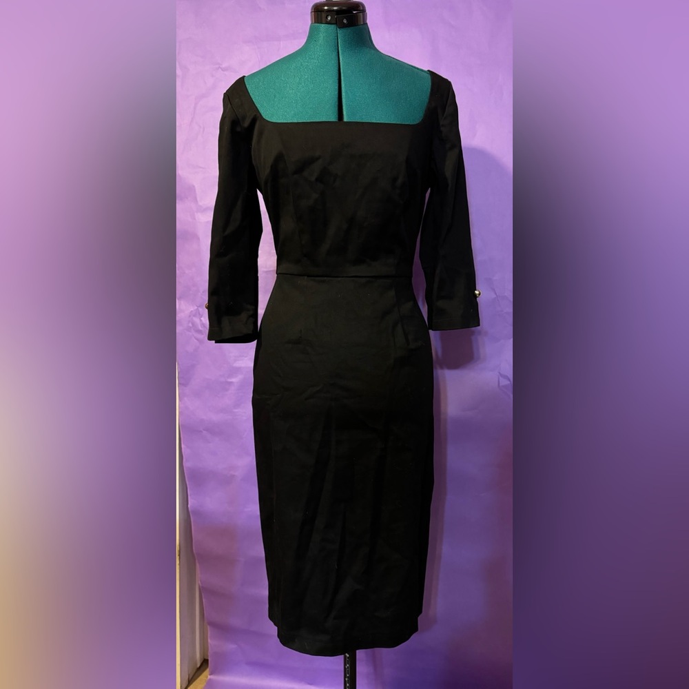 Lucky 13 vintage 90s little black dress pin up goth rockabilly M